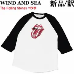 新品 訳あり WIND AND SEA ローリングストーンズ コラボ ラグランTのサムネイル