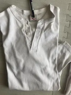 アヴィレックス　長袖ヘンリーネックTシャツ　M