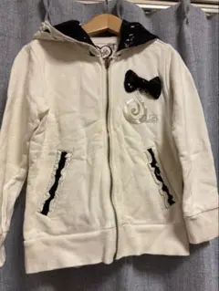 平成女児スパンコールフードパーカーXS