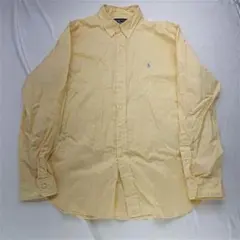 ★ Ralph Lauren クラシックフィット 長袖シャツ XL イエロー系