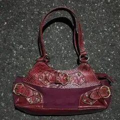 00s archive city leather hand bag grunge