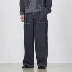 YOKE LIGHT WEIGHT DENIM WIDE BAKER PANTSのサムネイル