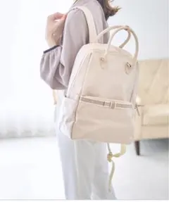 tocco closet 配色リボン付きワーク&マザー ２ＷＡＹリュック