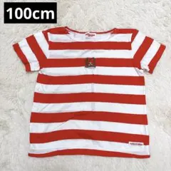 ミキハウス チエコサク ボーダー 半袖Tシャツ 100cm