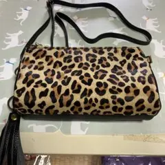(新品未使用) アビトーキョー横型ミニポシェット ヒョウ柄　本革