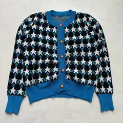 【美品】Mbeaute カーディガン 星柄 総柄 S（F522）