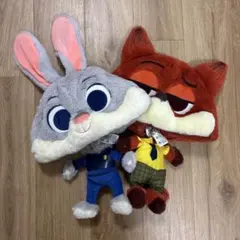 ジュディ・ホップス ニック・ワイルド ぬいぐるみ帽子