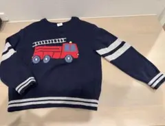 GAP 消防車刺繍 ニットセーター 3歳用