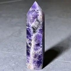 ダークアメジスト 紫水晶 ポイント 六角柱 タワー ヒーリング パワーストーン