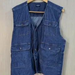 【展示品〜美品】FRESCO デニムベスト LLサイズ
