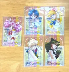 セーラームーン　明治　クリアカード　 ちびムーン　ビーナス　ウラヌス　等　5点