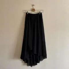 ブラックシフォンスカート