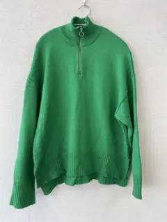 ハーフジップ ニット