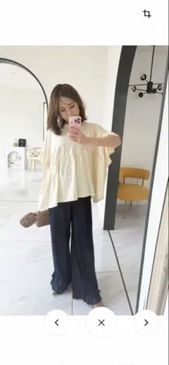 myu フリルペプラムカットソー ホワイトのサムネイル