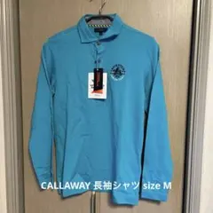 Callaway（キャロウェイ）長袖ポロシャツ M 青