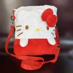 ハローキティ ショルダーバッグ ぬいぐるみ風 巾着