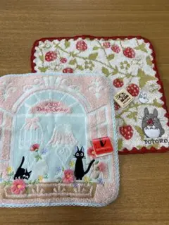 トトロ　刺繍タオルハンカチ