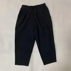 スタジオクリップ　麻混・ストレッチ接触冷感パンツ『M』黒系