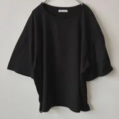 イロノヒ　カットソー L 黒　 ゆったり　トップス　袖長め　ドロップショルダー