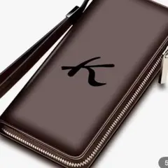 ブラウン 長財布 ファスナー式のサムネイル