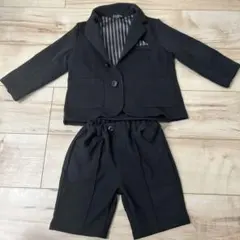 ブラック　ジャケット セレモニー　男の子　上下セット　七五三　誕生日　お祝い