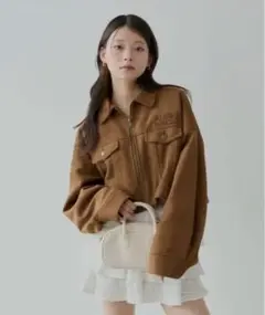 スエード ブルゾン