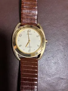 SEIKO アナログ 腕時計 ゴールド/ブラウンクォーツのサムネイル