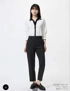 スマートアンクルパンツ　UNIQLO ブラック　S