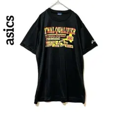 2292☆アシックス スポーツTシャツ 2013年水泳大会プリント M 　黒のサムネイル
