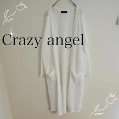 美品Crazy Angel クレイジーエンジェル ロングカーディガン（M）白