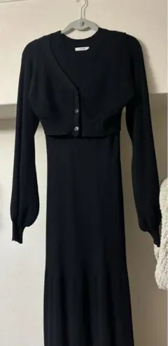 INGNI ノースリーブニットワンピース×カーディガン セット