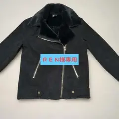 ＲＥＮ様専用 H&M DIVIDED ブラック ダブルライダースジャケット