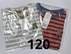 プティマイン petitmain 半袖 Tシャツ 120 ２着 新品　男の子のサムネイル