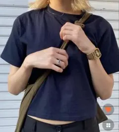 nugu hoop ネイビー　Tシャツ
