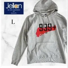 Jellan バイク レーシング プリントパーカー 黒【L】