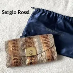 セルジオロッシ べっ甲 2WAY ショルダーバッグ クラッチバッグ