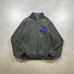 14年製 好配色 Patagonia シンチラ スナップT グレー×パープル