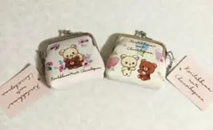 リラックマ＆コリラックマデザインのがま口コインケース