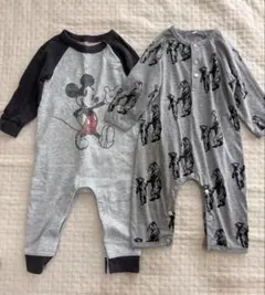 新品　80 90 gap 韓国子ども服　ロンパース　ミッキー