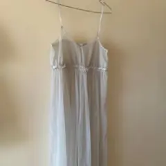w closet シアー キャミワンピース グレー　ロング　フリーサイズ