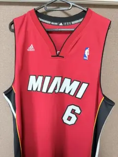 adidas製 NBA Miami Heat レブロン #6 刺繍 52 希少 - メルカリ