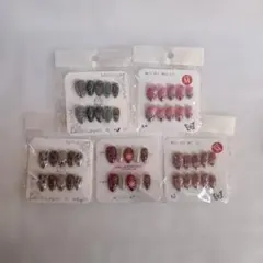 ネイルチップセット 5セットショートアーモンド