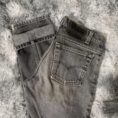 Levi's USA製 先染 80s 506 ブラックジーンズ W30 L30