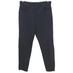 2045【ナノユニバース】テーパードパンツ スラックス ブラック 黒 M