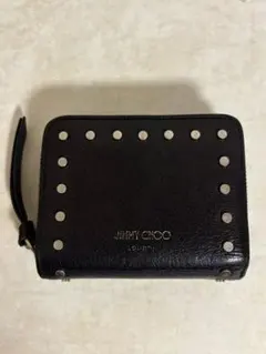 JIMMY CHOO 二つ折り財布 スタッズ ブラックのサムネイル