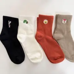 絵本のくつした　レディースソックス　4足セット