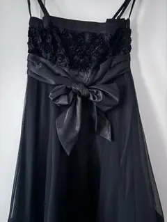 CECIL McBEEブラックリボンスリップドレス