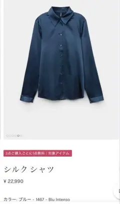 定価22990円 インティミッシミ シルク100％ シャツ 大草直子さん愛用 S