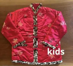 子供服　中綿入りチャイナジャケット サテン③
