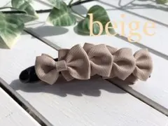 バナナクリップ　ヘアクリップ　リボン　ハンドメイド　レディース　ヘアアクセサリー